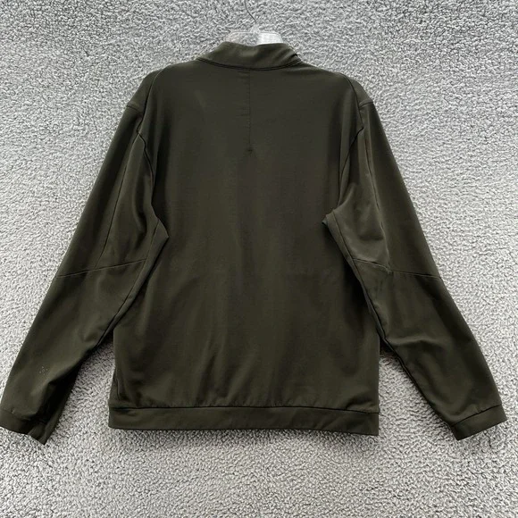 Lululemon Jacket Mens Large Green Division Track Jacket Full Zip Pique Casual - Picture 6 of 8